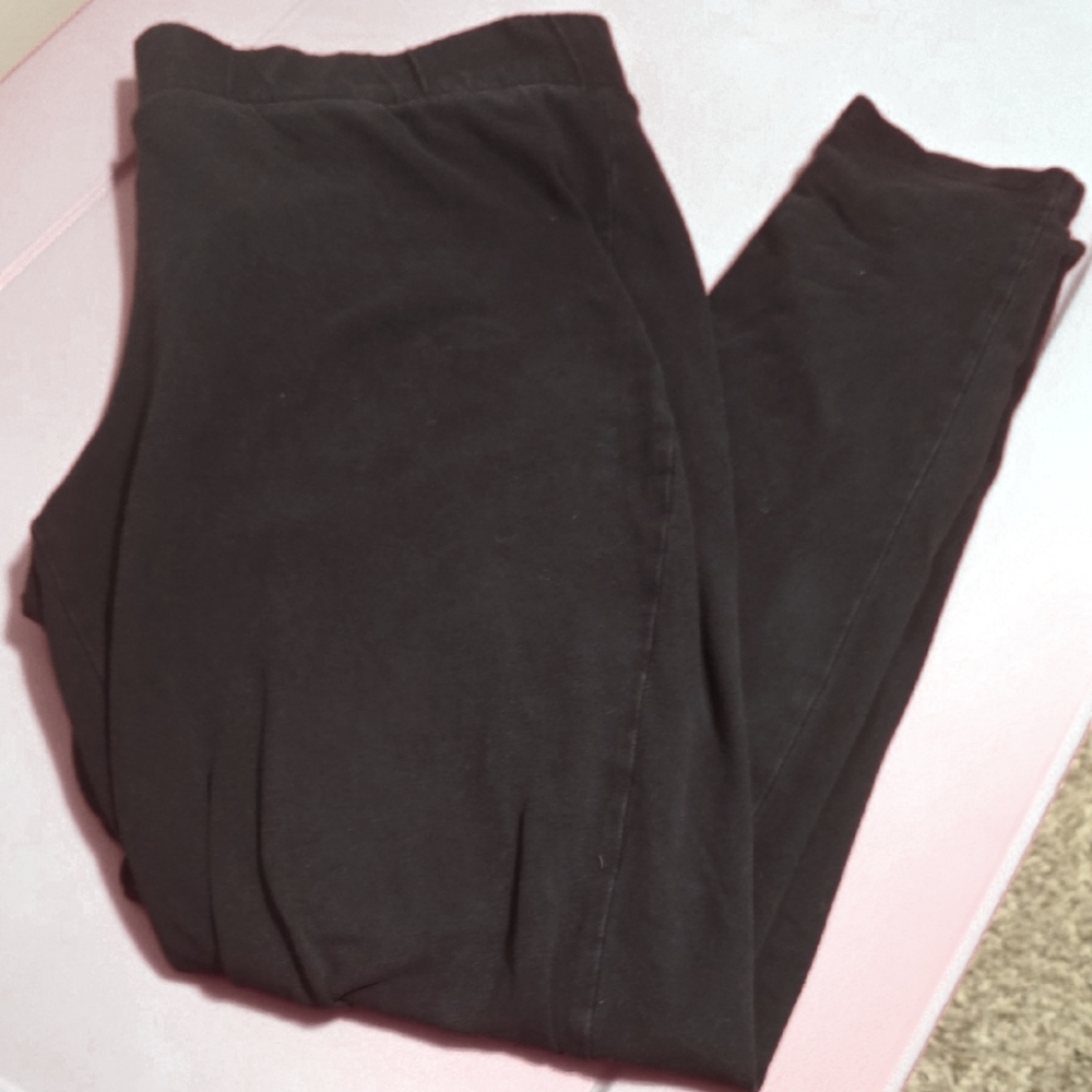 Torrid Black Cotton-Blend Leggings